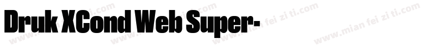 Druk XCond Web Super字体转换